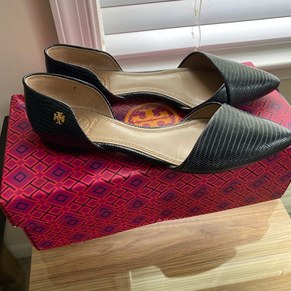 Tory Burch Shoes - Tory Burch Viv Flat Micro Tejus Print size 5.5